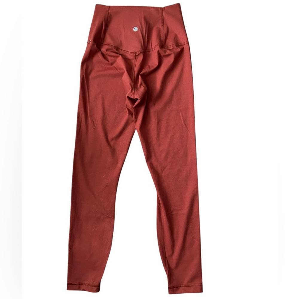 Yogalicious High-Waisted Ankle Length Earthen Red Leggings S - Picture 2 of 7